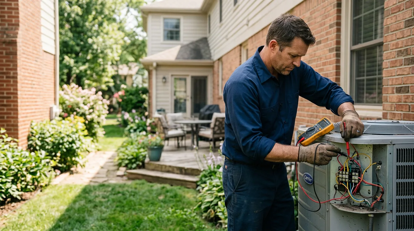 HVAC technician working near Coaldale, PA